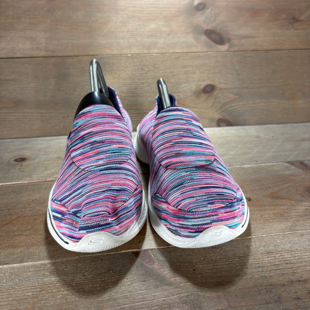Skechers Go Walk 4 Womens size 9 shoes Multicolor Slip On Knit Comfort sneakers - Picture 5 of 9